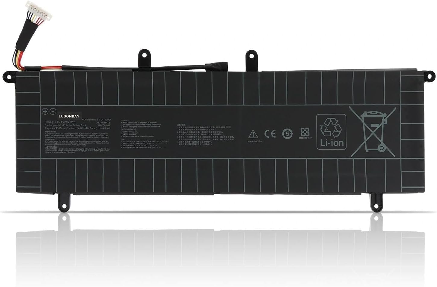 Asus Laptop Battery 4500mAh, 4-Cell High Quality Compatible for Asus C41N2004– ZenBook DUO 14 UX482EA & UX482EG Series Laptops