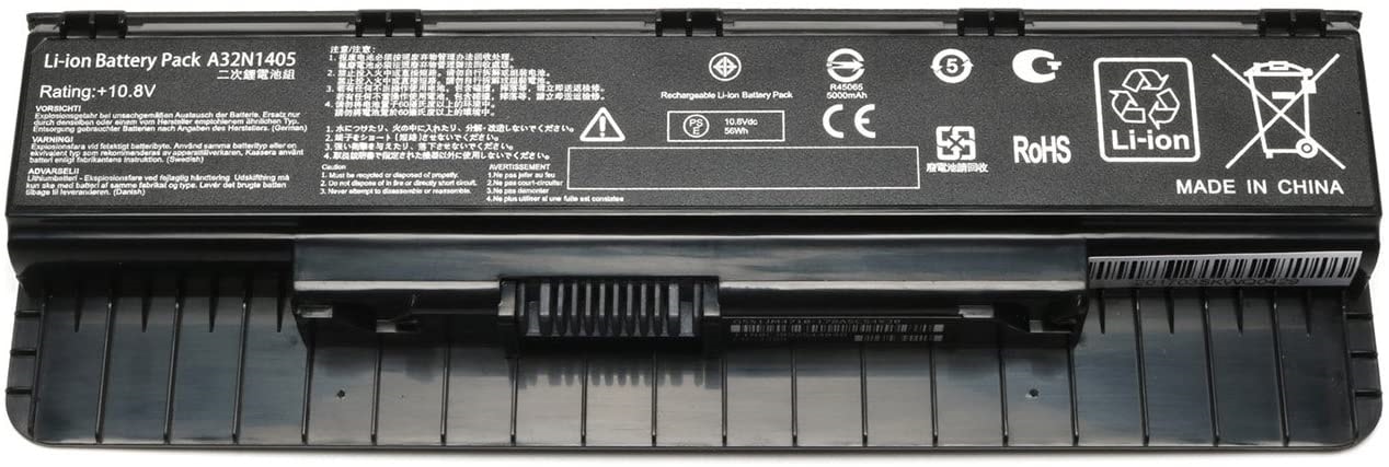 Compatible Battery for Asus G551J – G551, G58JK, N771, A32N1405 Laptops (4000mAh, 6-Cell)