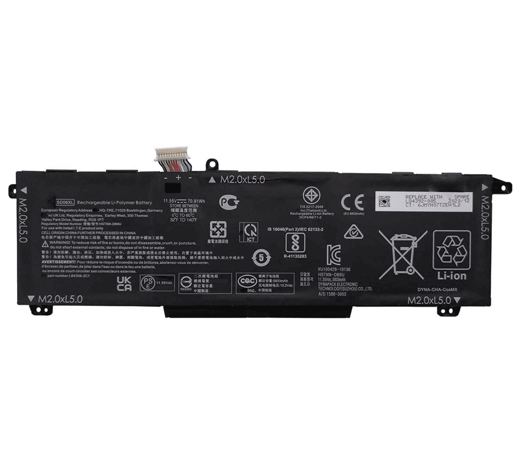 Battery for HP SD06XL – HP Omen 15-EK0001NJ, EK0001SF, EK0005NJ, EN1044AX, Series Laptops (5700mAh, 6-Cell)