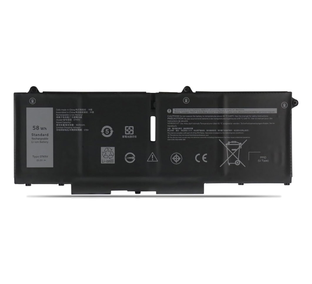 Dell Laptop Battery 2800mAh, 4-Cell High Quality For DELL 07KRV, H4PVC, Latitude 5330, 5430, 5530, 7330 2-IN-1, 7430 2-IN-1, 5330 2-IN-1 Laptops