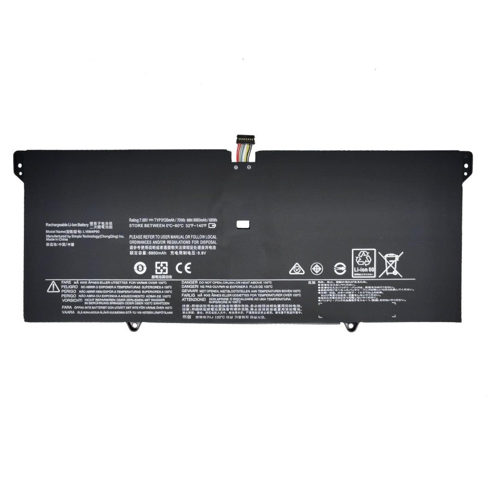 Compatible Battery for Lenovo L16M4P60 – 5B10N17665, L16C4P61, Lenovo YOGA 920-13IKB Laptops (9300mAh, 4-Cell)
