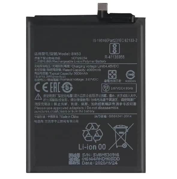 Mi 10T 5g/Mi 10T Pro 5g BM53 Battery 100% Care Original
