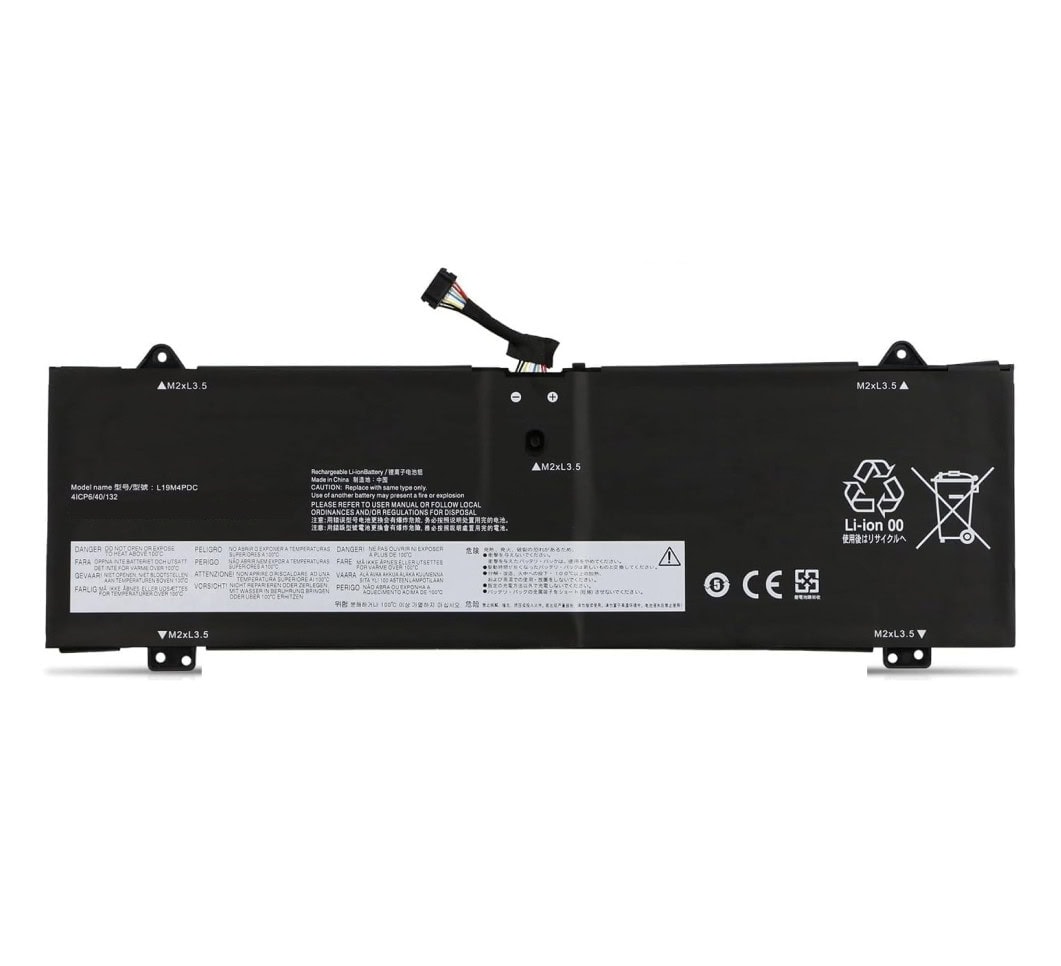 Lenovo Laptop Battery 3200mAh, 4-Cell High Quality for Lenovo L19C4PDC, L19L4PDC, L19M4PDC, YOGA 7-14ACN6, YOGA 7-14ITL5, YOGA 7-15ITL5 Series Laptops