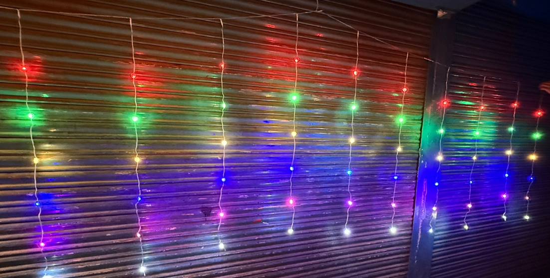 SMD Heart Shaped 10-Line 5-Foot 15-Length Waterproof String Light