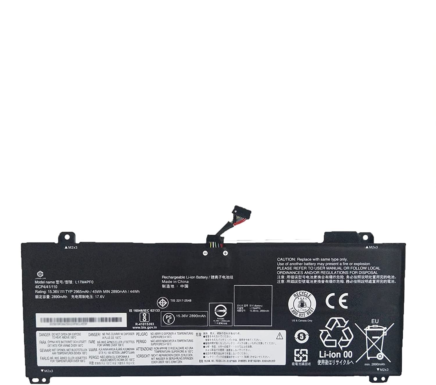 Lenovo Laptop Battery 2900mAh, 4-Cell High Quality Compaible Lenovo L17C4PF0 – xiaoxin Air 13, xiaoxin Air 13IWL Laptop
