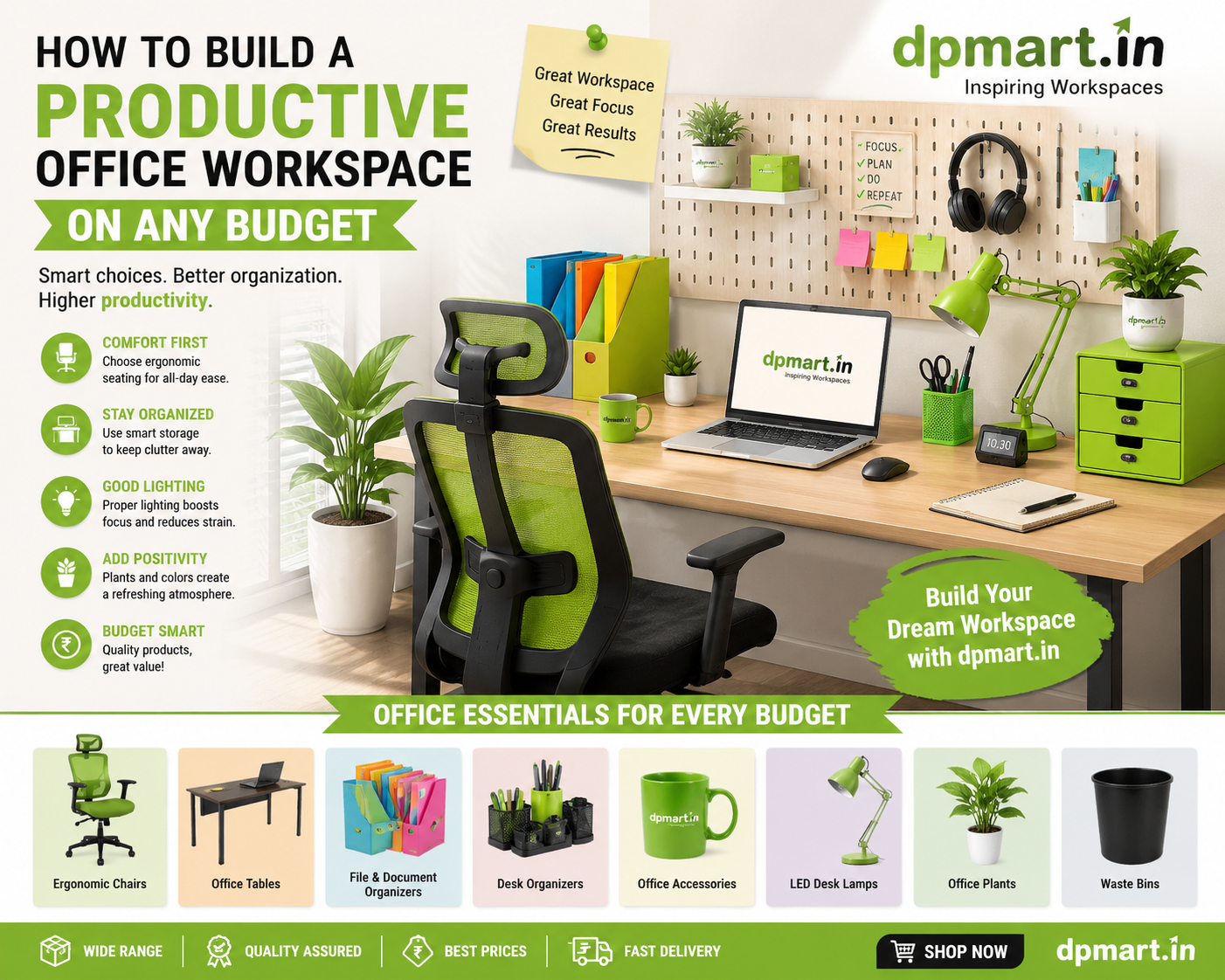 How to Build a Productive Office Workspace on Any Budget