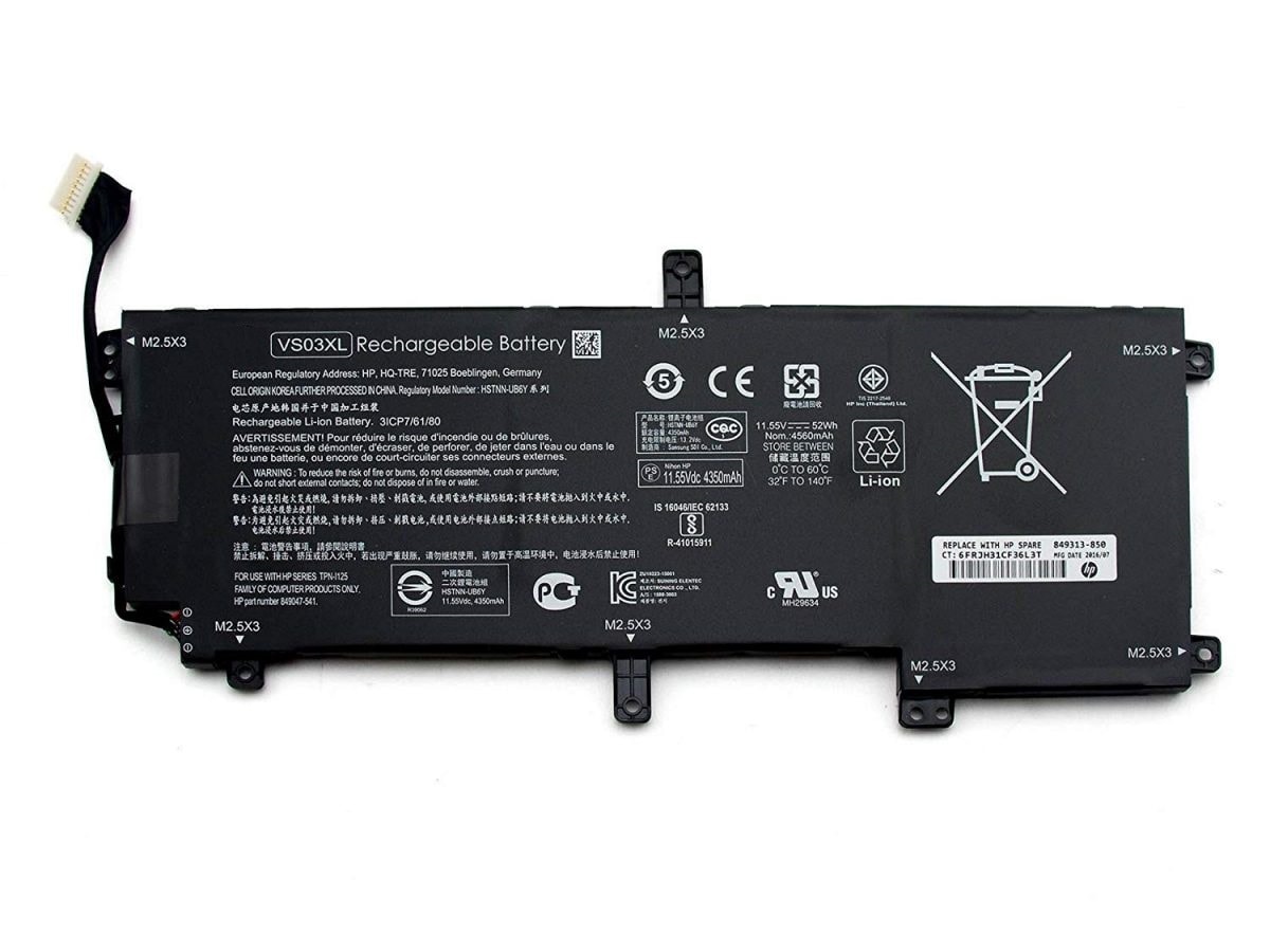 Compatible Battery for HP VS03XL – Envy 15-as000, 15-AS014WM Laptops (3400MAh, 3-Cell)