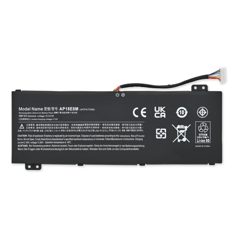 Compatible Battery for Acer AP18E7M – Acer NITRO 5 AN515-54-52YA, AN515-43-R14Z Laptops (3620mAh, 4-Cell)