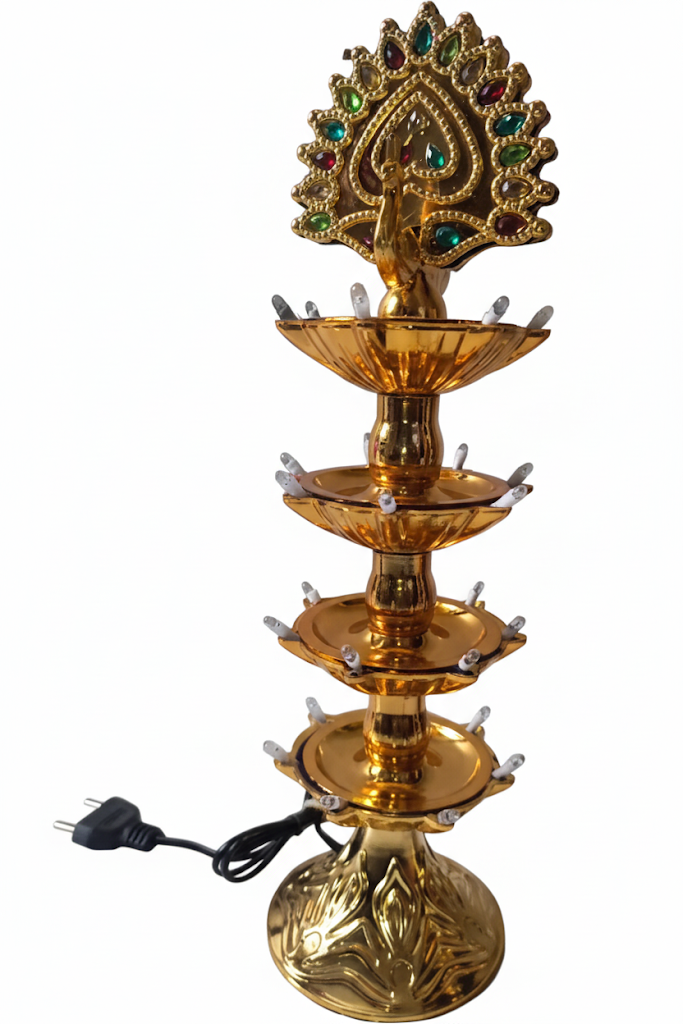 peacock-electric-golden-diya-vasu-house-ns-215