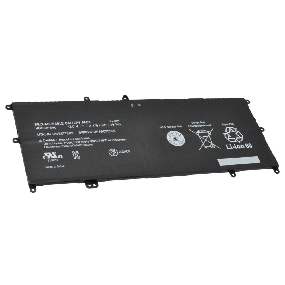 Sony Laptop Battery 3200mAh, 4-Cell High Quality Battery for Sony BPS40-4S1P – Sony Vaio SVF14N15STS, SVF15N1E2ES, SVF15N28SCP Laptops