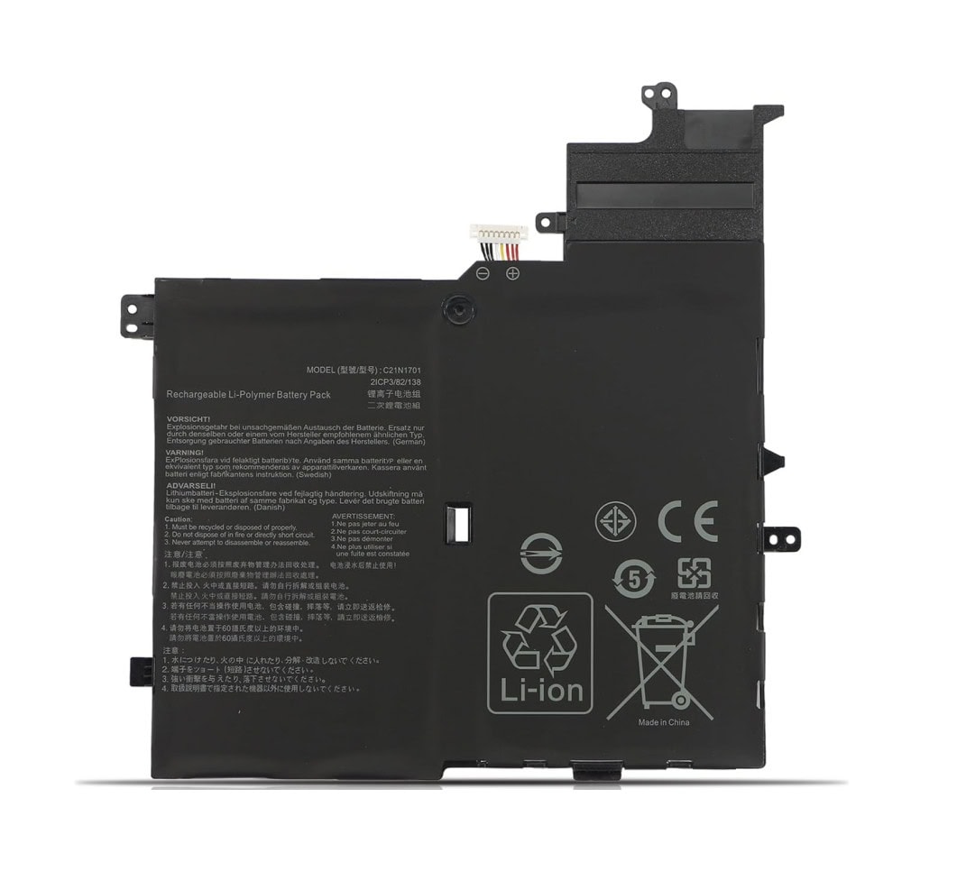 Asus Laptop 4000mAh, 2-Cell High Quality Battery for Asus C21N1701, VivoBook S14 S406UA Series Laptops