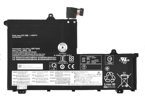 Compatible Battery for Lenovo L19C3PF9 – L19C3PF0, L19M3PF1, L19D3PF2, THINKBOOK 1446IML, 15-IIL Series Laptops (4650mAh, 3-Cell)