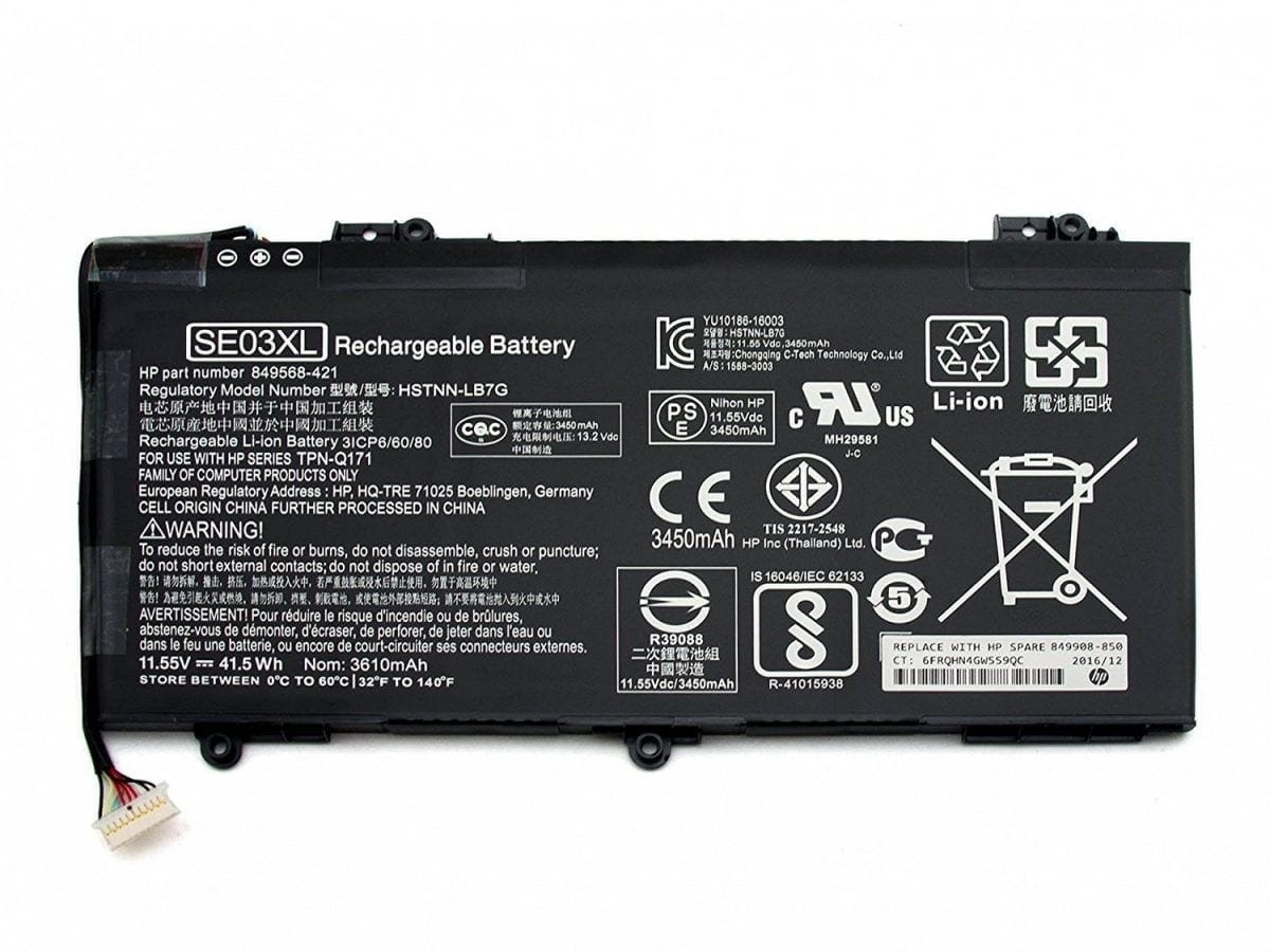 Compatible Battery for HP SE03XL – HSTNN-LB7G, Pavilion 14-AL000, 14-AL100, 14-AL015NA Series Laptops (3400mAh, 3-Cell)