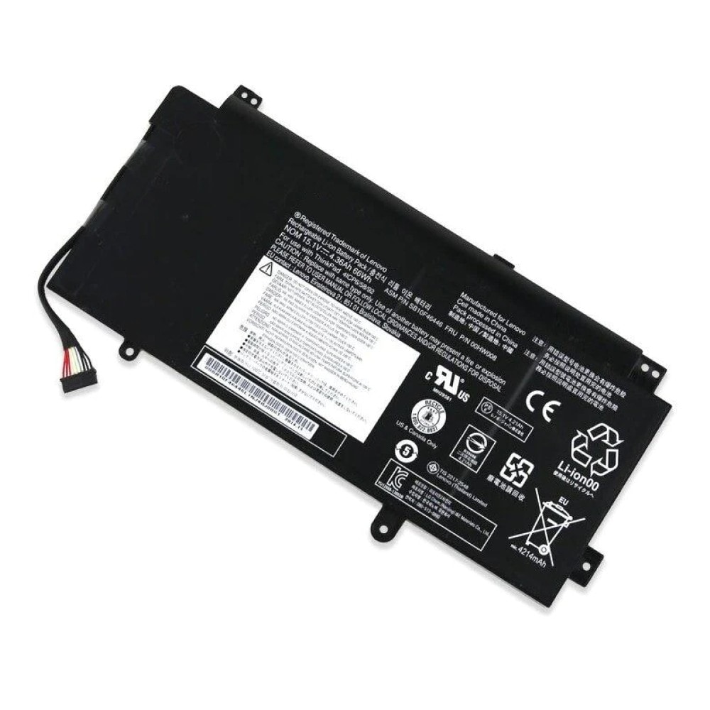 Lenovo Laptop Battery 4000mAh, 4-Cell High Quality Compatible for Lenovo 00HW008 – SB10F46446, 00HW009, ThinkPad S5 Yoga 15 Laptops