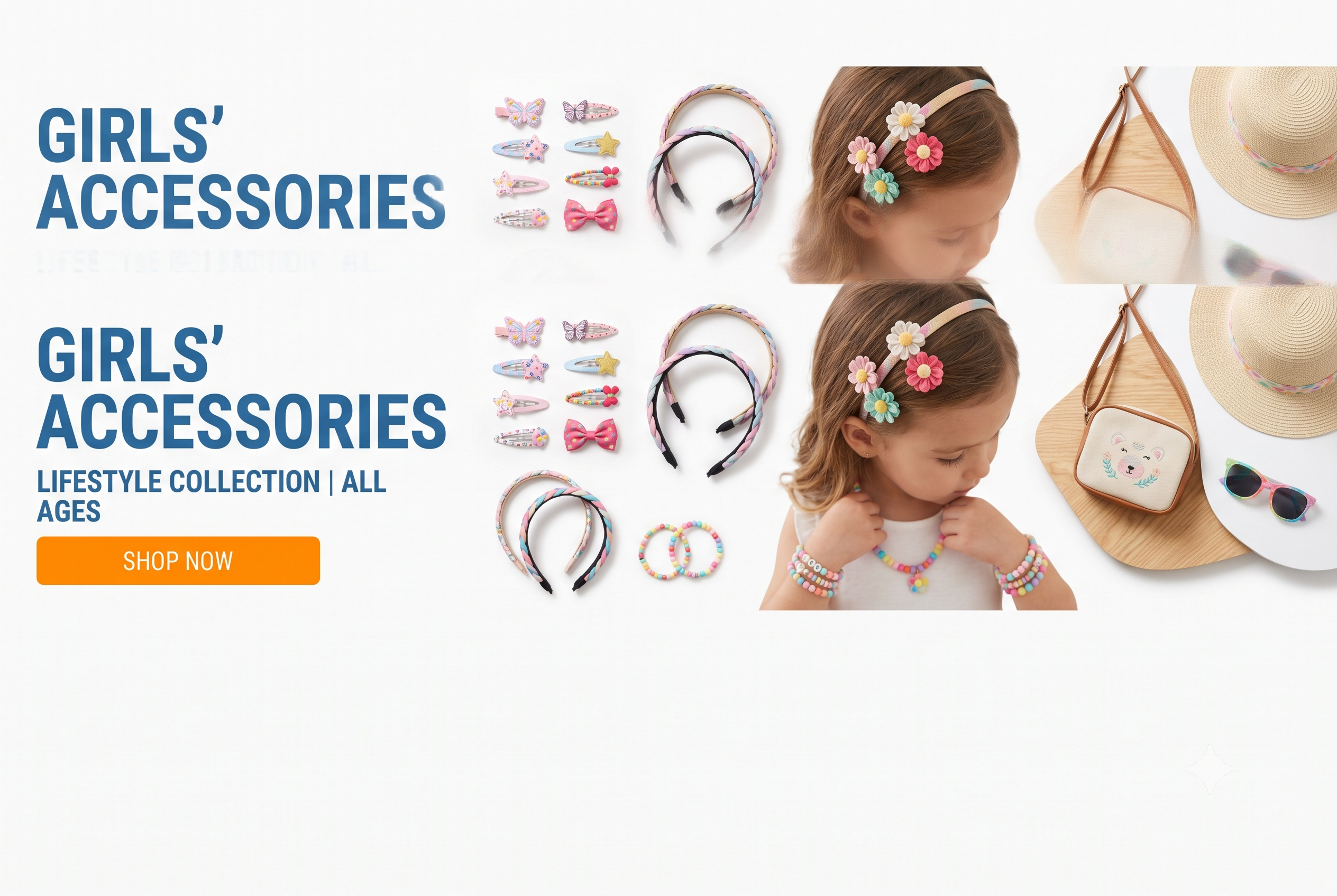 School Bags, Caps, Socks, Watches, Hair Accessories