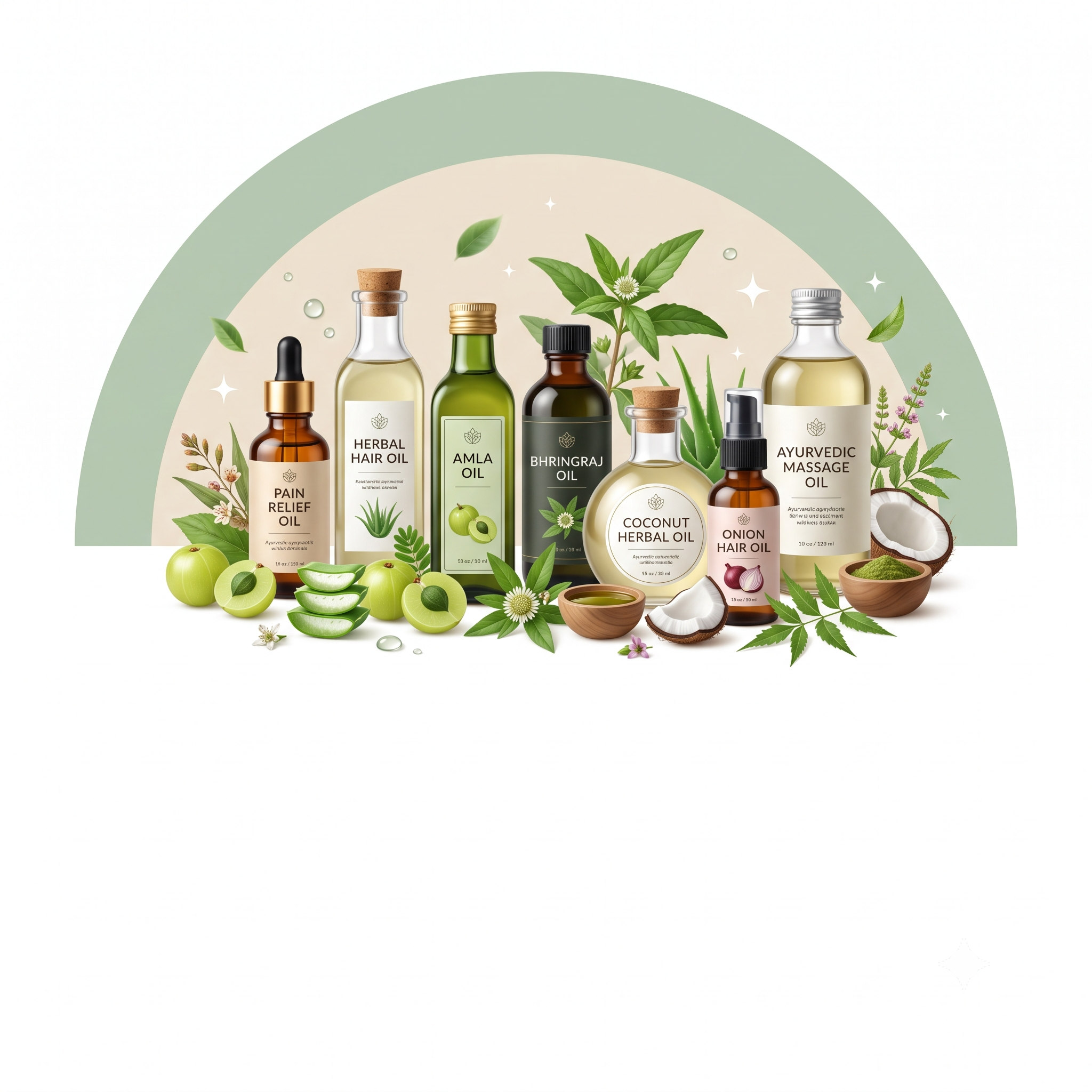 Pain Oils, Hair Oils